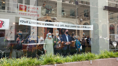 Climate Activists Occupy Wells Fargo Global Headquarters:April 25, 2022